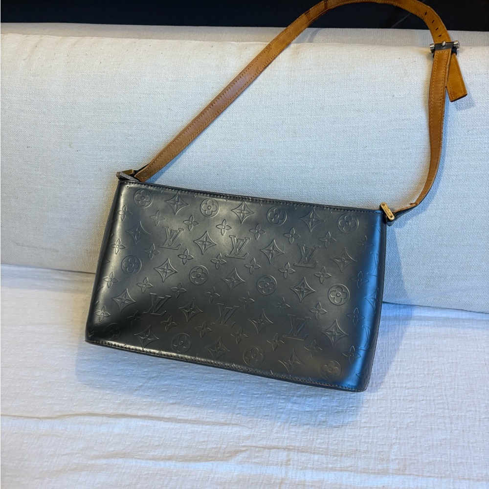 Louis Vuitton Blue Shoulder Bag Elegant Design
